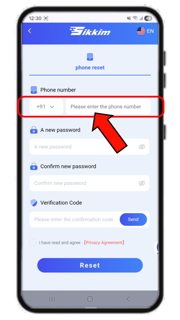 Sikkim Game Forgot Password