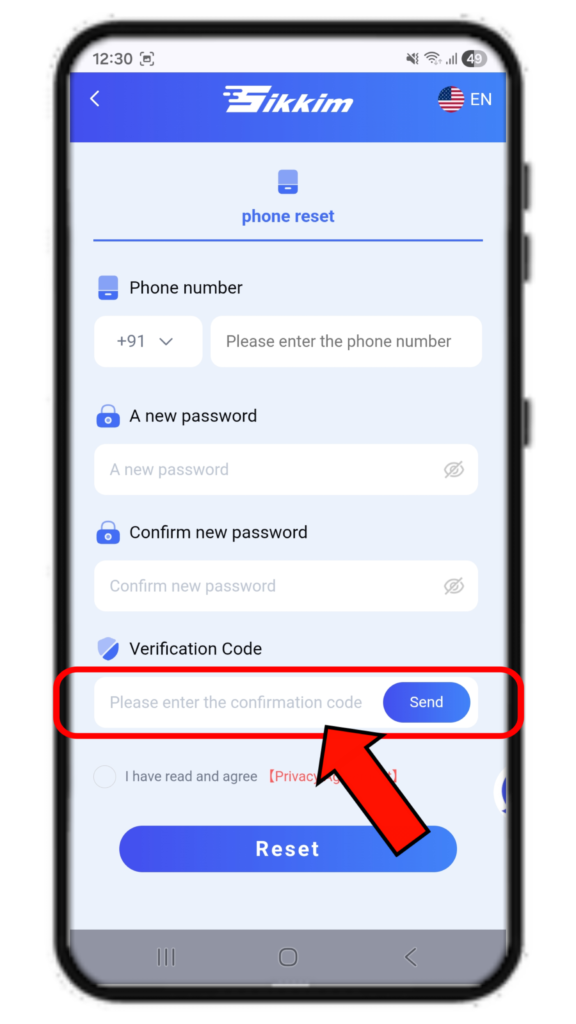 Sikkim Game Forgot Password